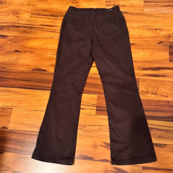 Gloria Vanderbilt Women’s Brown Flare Bootcut Jeans Size 8 Stretch Cotton Blend - Picture 1 of 7